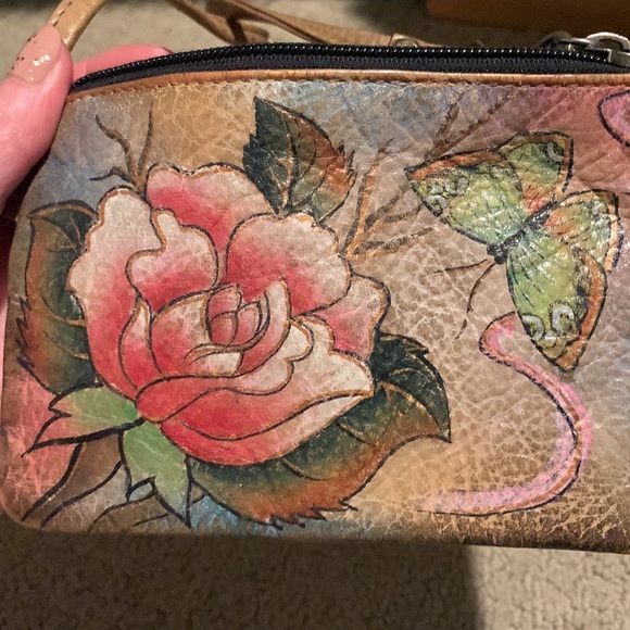 Anuschka Handbags - Anuschka Leather Painted Wristlet